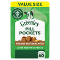 Greenies Pill Pockets for Dogs Large Size, Dog Treat Pouch for Capsule Medication, Peanut Butter Flavor, 15.8 oz. Pouch