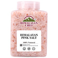 Himalayan Chef Pink Himalayan Salt Coarse Grain, 5 lbs Plastic Jar - Pure, Natural, Kosher, Mineral-Rich, Ideal for Grinder Refills, Cooking, Seasoning
