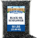 Backyard Seeds Black Oil Sunflower Seeds for Wild Birds 50lbs - Thin Shells, Premium Cardinal Food, Large Bulk Bag of Black Oil Sunflower Seeds