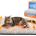 WanpeeGoo Self Warming Cat Bed, Heated Cat Bed, 2.0 Upgraded Thermal Foil Heating Pad, Plush Self-Heating Pet Mat for Crate, Floor, with Removable Washable Cover, Non-Slip, 15"x19"