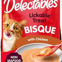 Delectables Lickable Treat Bisque Non-Seafood Wet Cat Treat with Real Chicken, Food Topper, Hydrating, Grain-Free, No Fillers, By-Products, Added Preservatives, 1.4oz Pouch, 12ct