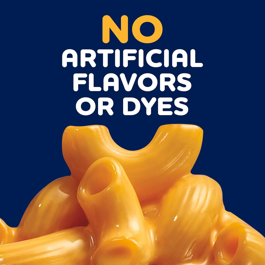 Kraft Deluxe Mac and Cheese, 3 Boxes, for Easy Dinner or Dinner Sides, Original Cheddar Flavor, No Artificial Flavors or Dyes, 14 oz