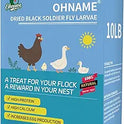 10LB Dried Black Soldier Fly Larvae for Chickens - 85X More Calcium Than Mealworms for Strong Eggshells, High-Protein Chickens Treats for Laying hens, Birds, Ducks