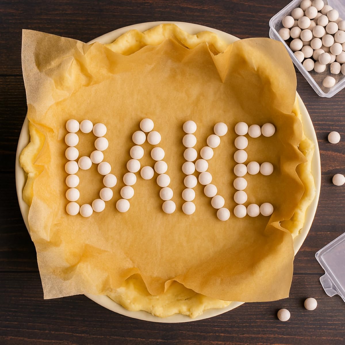 Mrs. Anderson's Baking Ceramic Pie Crust Weights, 135 Count, Natural Stoneware, For Blind Baking Pie Crusts And Tart Shells With Even Baking Results