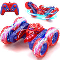 Spider Remote Control Cars for Boys 4-7, 360° Spinning RC Stunt Car with 2 Batteries Cool Lights Toys Birthday Gift for Boys 4 5 6 7 8 9 10 11 12 Year Old
