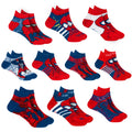 Marvel Spider-man Socks for Boys, 10 Pairs Low Cut Socks for Boys Ages 3-9