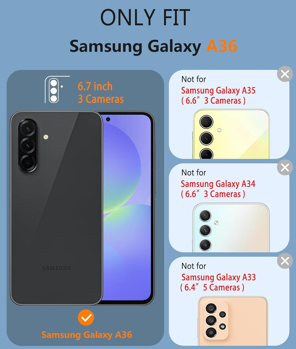 FNTCASE for Galaxy A16/A17 5G Phone Case - Samsung Military Grade Drop Protection, 14ft Drop Tested, Screen Protector Included, Anti-Slip Matte Textured, TPU+PC Dual Layer Shockproof Cover (Black)