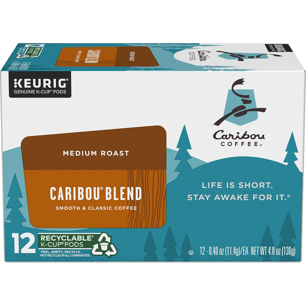 Caribou Coffee Caribou Blend Keurig Single-Serve K-Cup Pod, Medium Roast Coffee, 72 Count