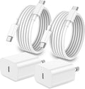 iPhone 17 16 15 Charger Fast Charging,20W Apple iPad USB C Fast Charger,2Pack 6ft USB C Wall Charger Block for iPhone 17/Pro/Pro Max/17 Air/ 16/16 Pro/16 Pro Max/15/Plus/Pro/Pro Max, iPad Pro/Mini