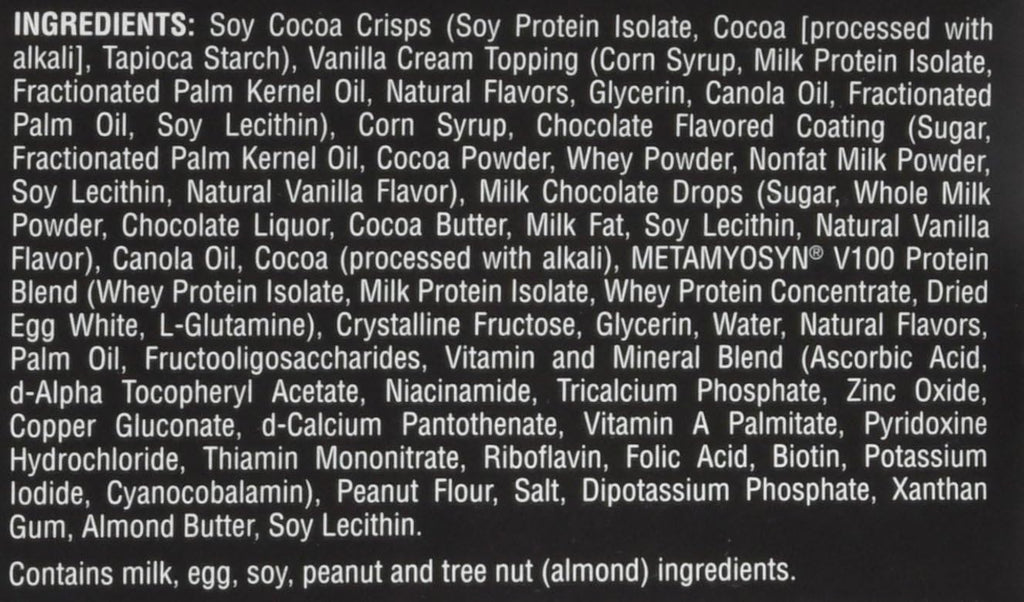 MET-Rx Big 100 Protein Bar, Meal Replacement Bar, 32G Protein, Super Cookie Crunch, 3.52 Oz (Pack of 9)