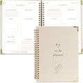 Beautiful To Do List Notebook - Aesthetic Daily Planner to Easily Organize Your Tasks And Boost Productivity - Stylish Undated ADHD Planner Gift and The Perfect School or Office Supplies For Women
