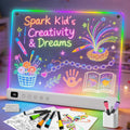 Led Drawing Board with 13 Light Effects, 16" Rechargeable Glow Doodle LED Note Board with Colors, Neon Light Up Drawing Tablet Gifts for Kids for Easter Birthday Christmas Gift Ideas