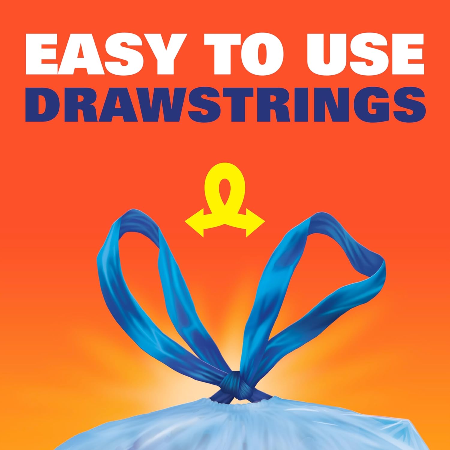 Hefty Blue Trash Bags, Blue, 13 Gallon, 60 Counthou