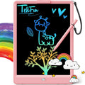 TEKFUN LCD Writing Tablet for Kids, 10-inch Coloring Drawing Pad, Mess Free Doodle Board, Gifts for Girls and Toddlers, Toys for 3 4 5 6 7 8 Year Old Boys (Pink)