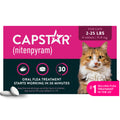 Capstar (nitenpyram) Cat Flea Treatment, Fast-Acting Oral Flea Treatment for Cats 2-25 lbs, Vet-Recommended Medication Tablets Start Killing in 30 Minutes, 6 Doses