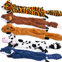SHARLOVY Dog Squeaky Toys 5 Pack, Pet Crinkle Toy No Stuffing Animals Plush, Dog Chew for Large and Medium, Small Puppy Teething for Boredom
