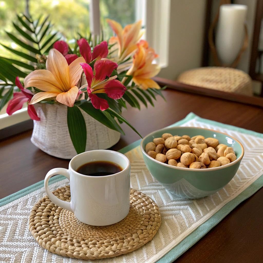 Kauai Coffee K-Cup Pods for Keurig Brewers – Arabica Coffee, 10% Hawaiian – Medium Roast, Vanilla Beans with Toasted Macabamia Nuts – Vanilla Macadamia Nut, 1 Pack of 22 Single Serve K-Cups