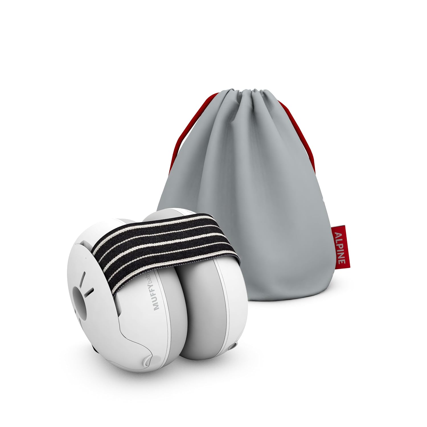 Alpine Muffy Baby Ear Protection for Babies and Toddlers up to 36 Months - CE & ANSI Certified - Noise Reduction Earmuffs - Comfortable Baby Headphones Against Hearing Damage & Improves Sleep - Black