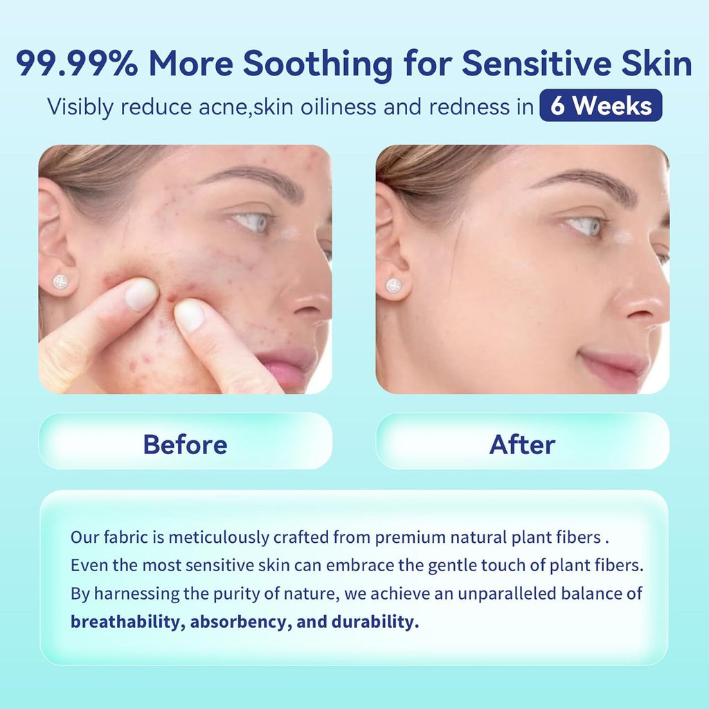 Ultra Thick Disposable Face Towels, Lint-Free Wipes for Makeup Removal, 50 Count