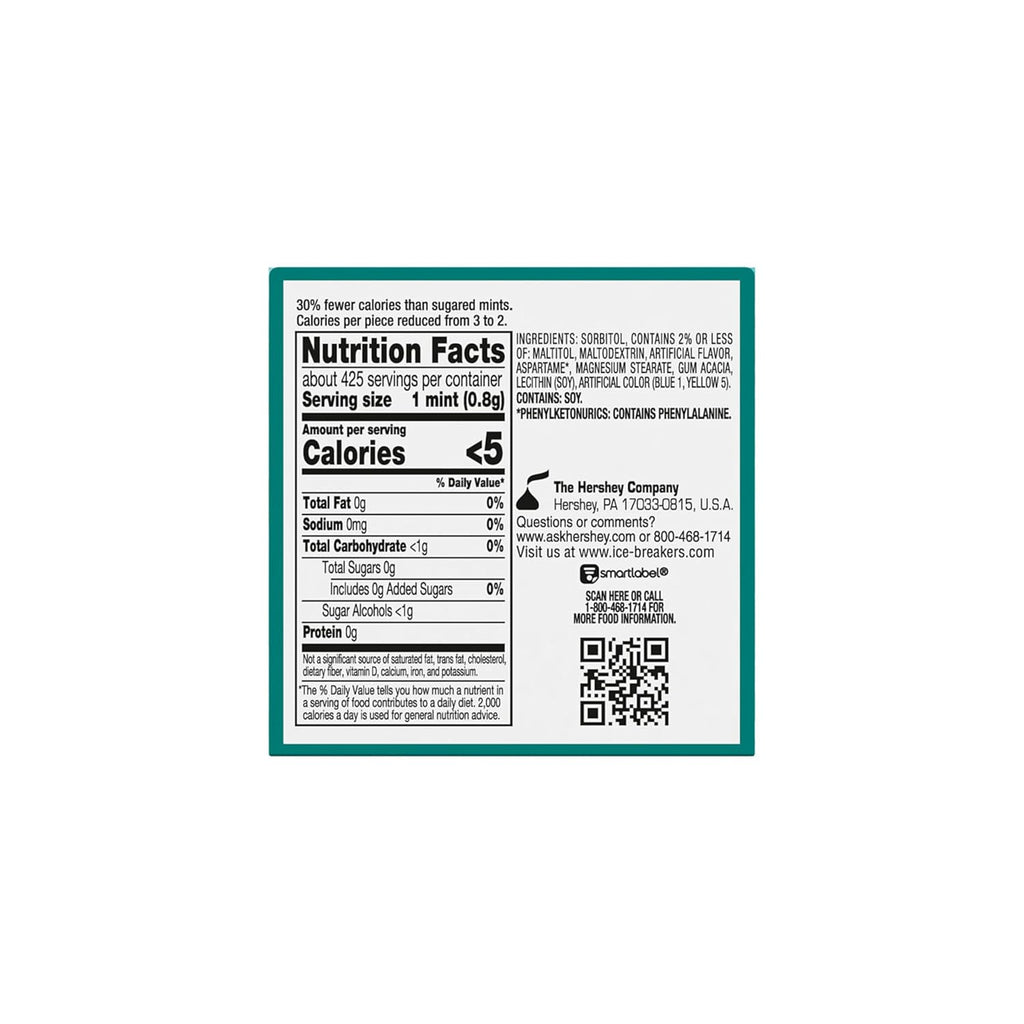 ICE BREAKERS Wintergreen Sugar Free Mints Tins, 1.5 oz (8 Count)