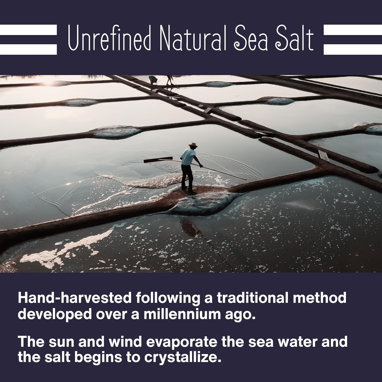 Le Marinier Celtic Salt Organic Fine Ground, 1.1lb - 18oz. Mineral Rich. 100% Natural and Unrefined. French Sea Salt Organic Vital Minerals. Hand Harvested Mineral Salt (1.1lb Fine Ground)