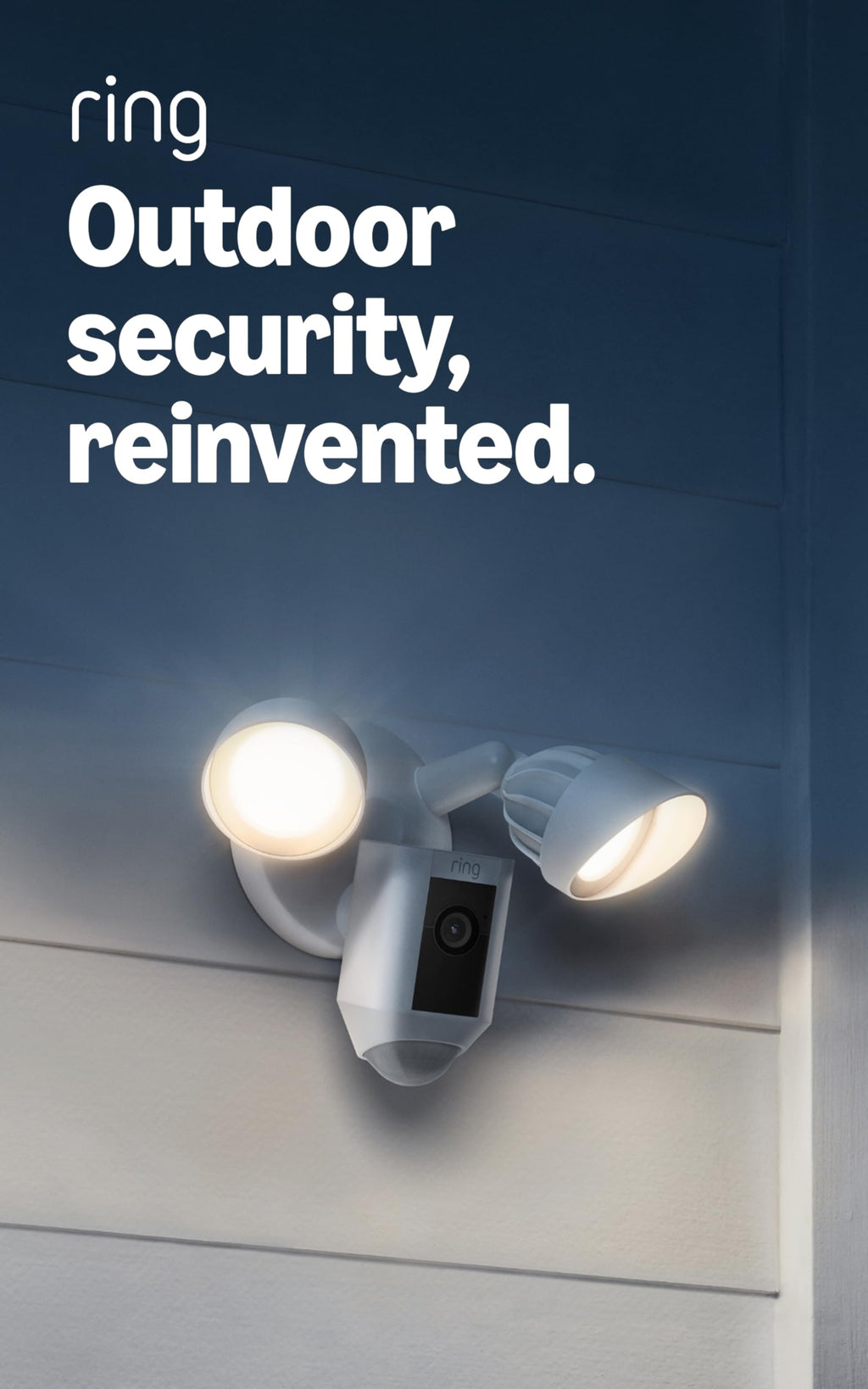 Ring Floodlight Cam Wired Plus (newest model), Outdoor home or business security with motion-activated 1080p HD video and floodlights, Black