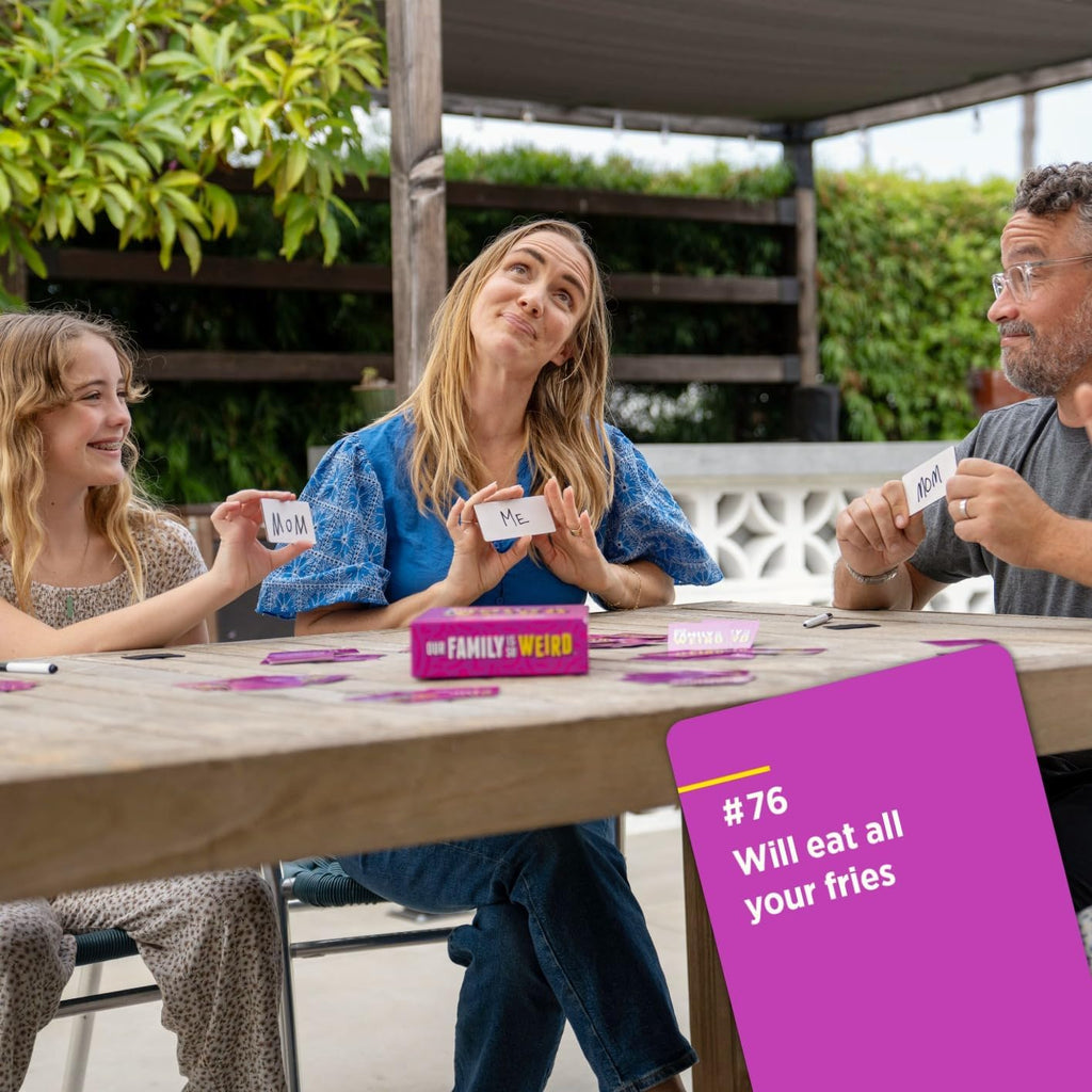 DSS Games Our Family is So Weird [A Family Card Game to Decide Who’s Most Likely to | Game Night Idea for Teens, Adults & Groups | Great for Stocking Stuffers, Christmas, Holiday Party]