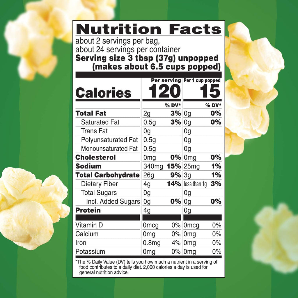 Orville Redenbacher’s Microwave Popcorn SmartPop! Value Size, Butter Flavor, 4g Fiber Per Serving, 2.69 oz., 12-Count