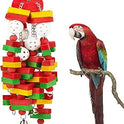 MEWTOGO Large Bird Parrot Toys for Cockatoos African Grey Macaws and  Parrots Bird Gift