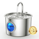 Cat Water Fountain Advanced 304 Stainless Steel 2.2L/74oz with Detachable Tank, Easy to Clean, Automatic Pet Fountain Quiet Cats Water Dispenser, Perfect for Cats Dogs Indoor