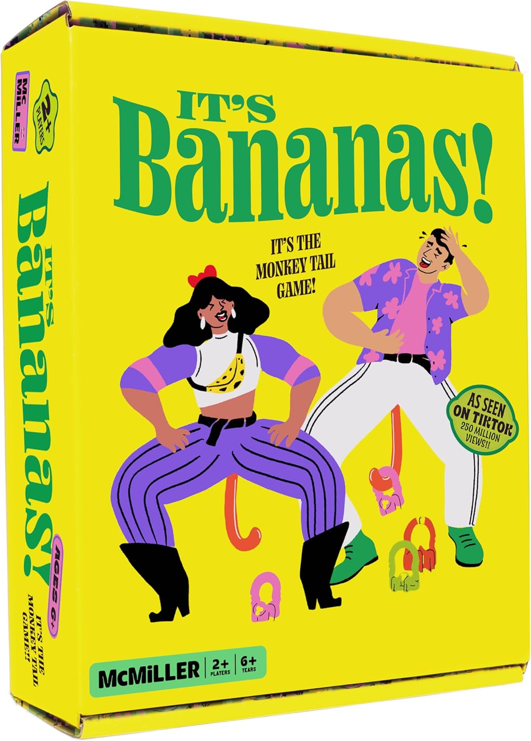 It’s Bananas! The Monkey Tail Game – Funny Family & Party Game for Kids & Adults | Hilarious Gift for Birthday, Bachelorette, Thanksgiving, White Elephant
