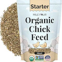 Mile Four Organic Chicken Feed – Starter Chick Mash, Non-GMO, USA Grown, 21% Protein, Corn-Free, Soy-Free, Non-Medicated Chick Feed, 2 lb Sample