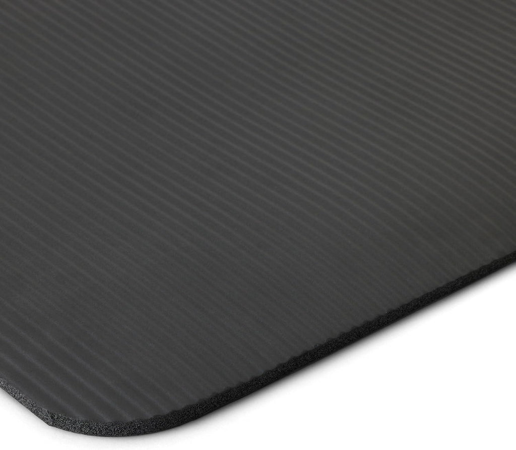 1/2 Inch Extra Thick Exercise Yoga Mat with Carrying Strap, Cushioned Support, for Fitness and Gym Workouts