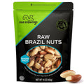 NUT CRAVINGS - Raw Brazil Nuts, Unsalted, No Shell, Whole, (16oz - 1 LB) Packed Fresh in Resealable Bag - Kosher Healthy Snack, Food Assortments