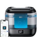 Dreo Smart Humidifiers for Bedroom, Top Fill 4L Supersized Humidifier Large Room with 28 dB, 36H Runtime, Touch/APP/Voice Control, Nightlight, Cool Mist Humidifiers for Baby, Plants, Indoor, Black