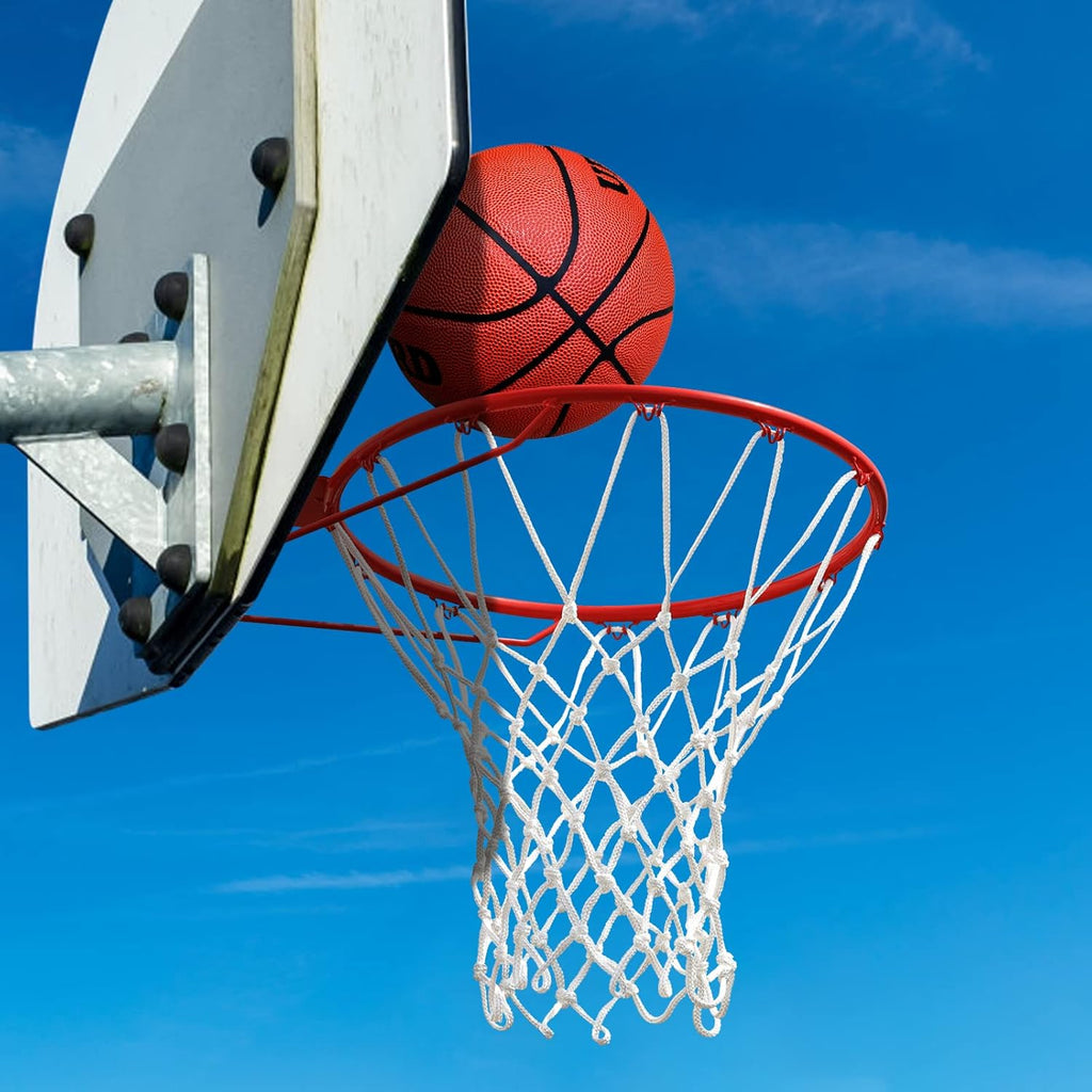 Basketball Net Outdoor,(7.16 oz) 12 Loops Professional Heavy Duty Basketball Net Replacement,All Weather Anti Whip, Suitable for Outdoor Standard 12 Loops Basketball Hoop
