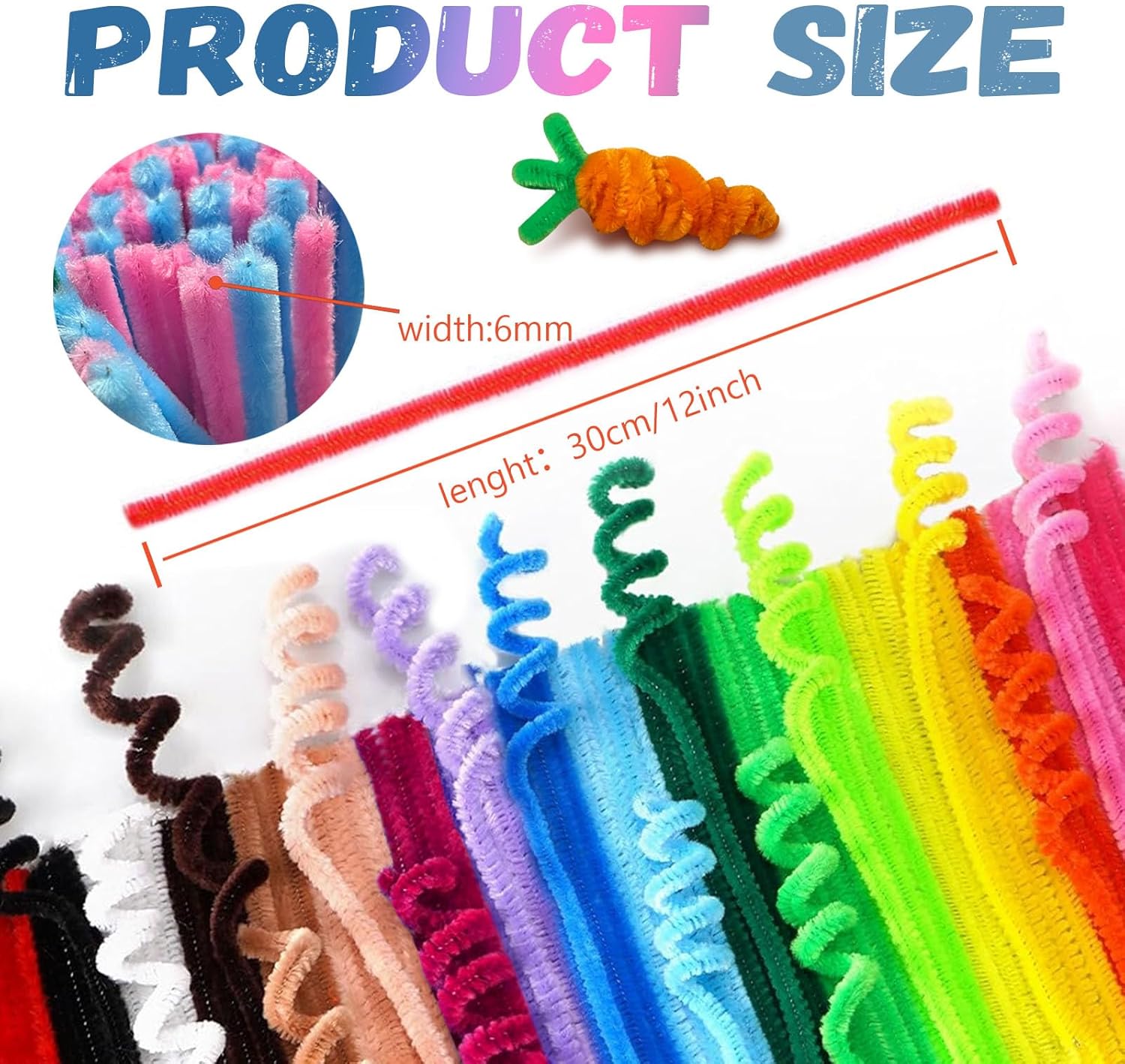 Pipe Cleaners Craft Bulk,Kids Toys & Games Gifts,200pcs Arts Crafts,Chenille Stems Art Supplies for Projects Creative DIY Room Decor,Christmas Decorations,Juegos para Niños Fidget Toys for Ages 5-7