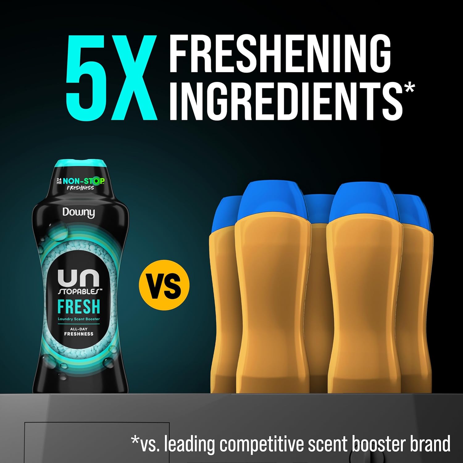 Downy Unstopables In Wash Scent Booster Beads, Fresh Scent, 24 oz, Laundry Beads for Odor Protection (Packaging May Vary)