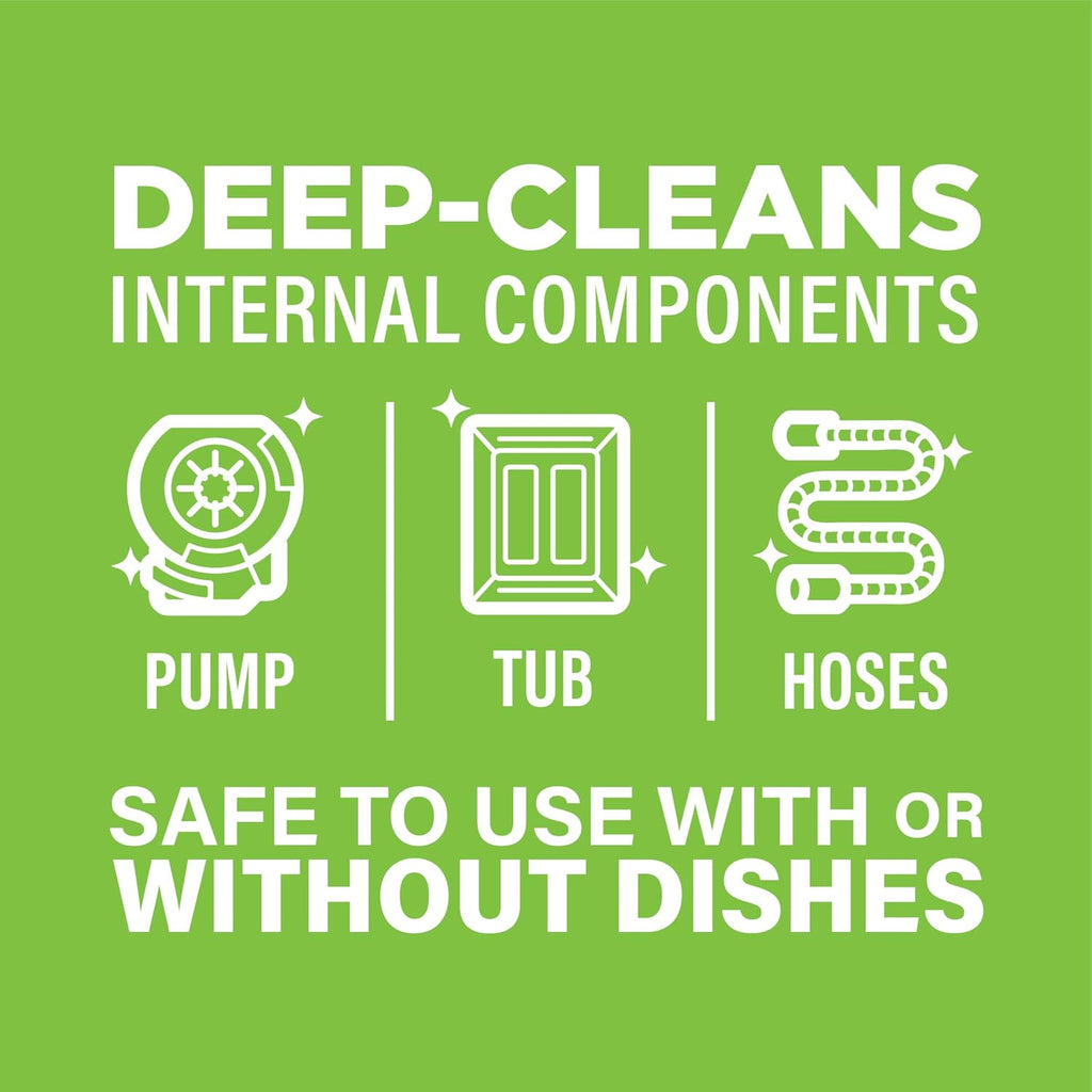 Affresh Dishwasher Cleaner, Helps Power Away Odor Causing Bacteria, Limescale, Mineral Deposits & Grime Inside Pump, Tub & Hoses, 6 Tablets, 6 Month Supply