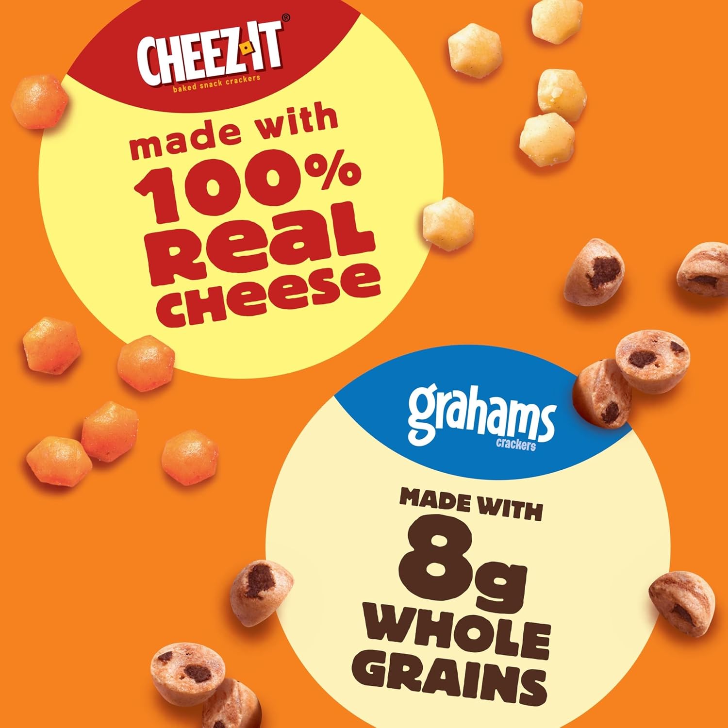 Gripz Mini Baked Snack Crackers, Sweet and Salty Snacks, Variety Pack, 11oz Box (12 Pouches)