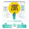 Purina Tidy Cats Low Dust Clumping Cat Litter, LightWeight Free & Clean Unscented, Multi Cat Litter - 17 lb. Box | Unscented, charcoal-powered formula offers 21-day odor control and tight, dust-free clumping.