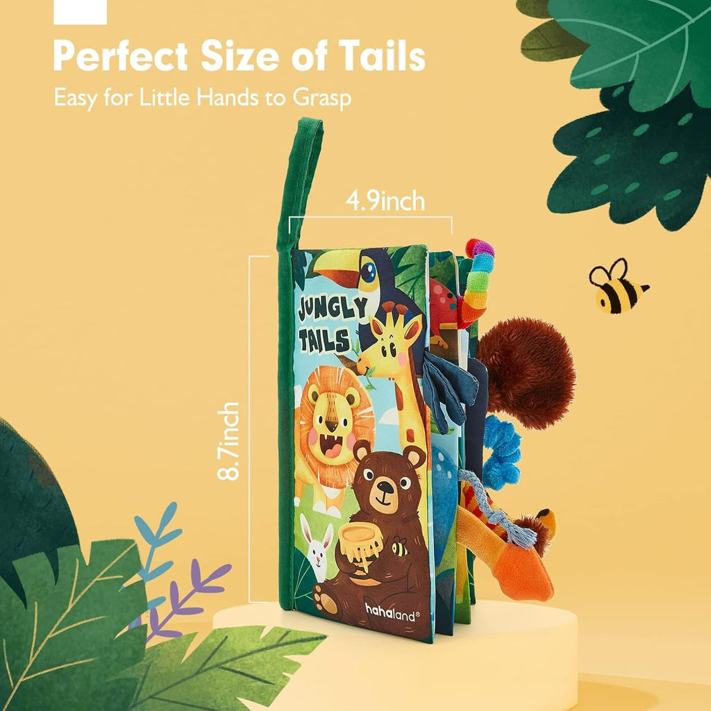 hahaland Baby Books 0-6 Months,Infant Tummy Time Toy Sensory Toys 6 to 12 Months Touch Feel Book Travel Toy Gifts for Boy Girl 0-3 Month Baby Shower Birthday Gifts Stocking Stuffers (Single)