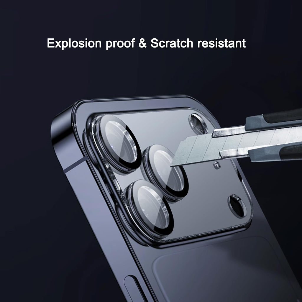 Ailun 3 Pack Camera Lens Protector for iPhone 17 Pro Max,Tempered Glass,9H Hardness,Ultra HD,Anti-Scratch,Case Friendly,Does not Affect Night Shots[Not for iPhone 17/17 Pro/iPhone Air]