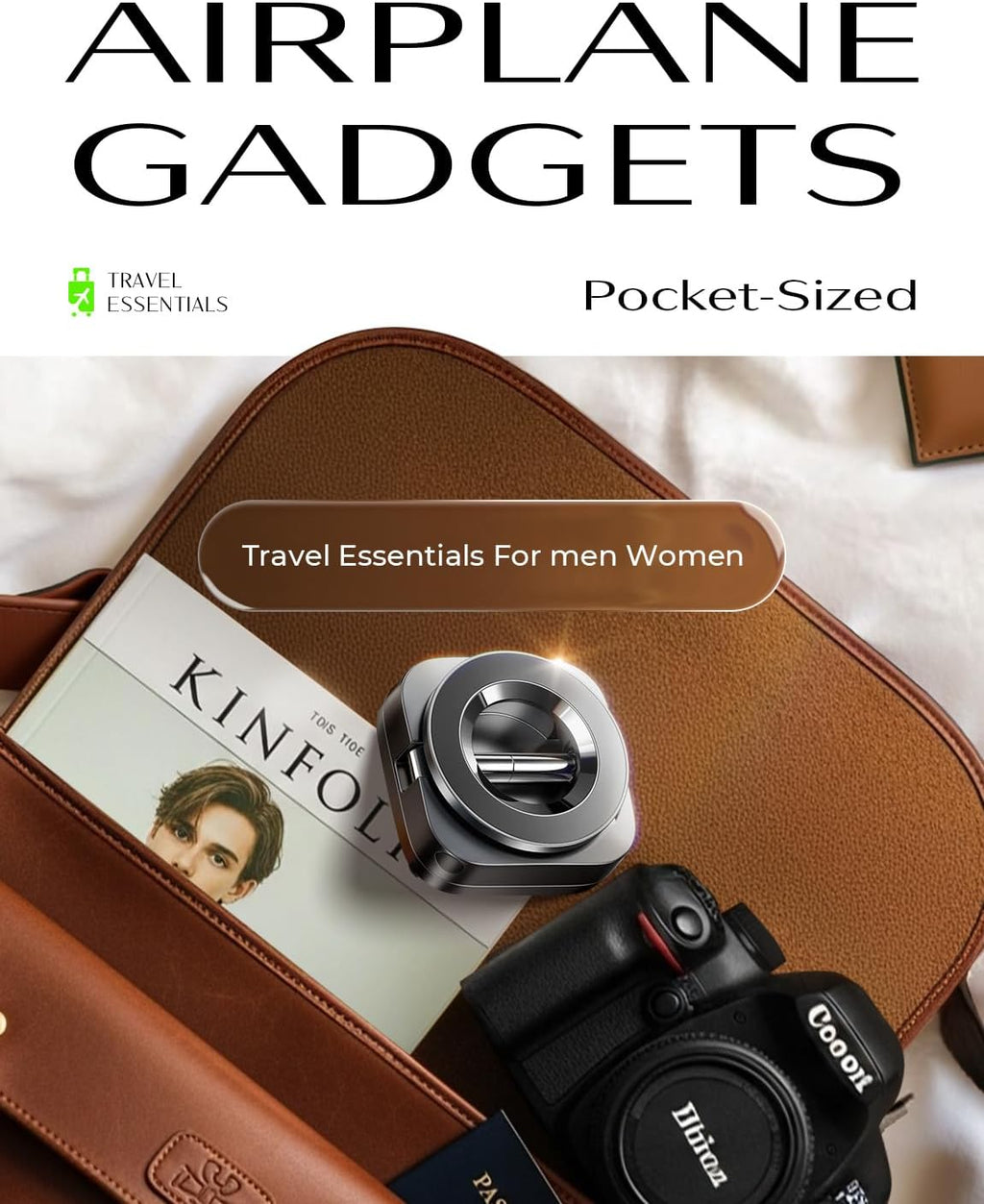 LISEN Travel Gifts Christmas for Gifts Airplane Gadgets Men Mini Travel Essentials Phone Holder Stocking Stuffers for Women MagSafe Accessories Vacation Cruise Essentials 2026 Long Flight Must Have
