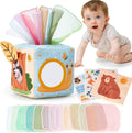 hahaland Baby Tissue Box Toy - Baby Toys 6-12 Months Stocking Stuffers for Babies Montessori Toys for 6 Month Old Must Haves - Boy Girl Shower Gifts 6 9 12 18 Months Old Sensory Pulling Play Scarf Toy