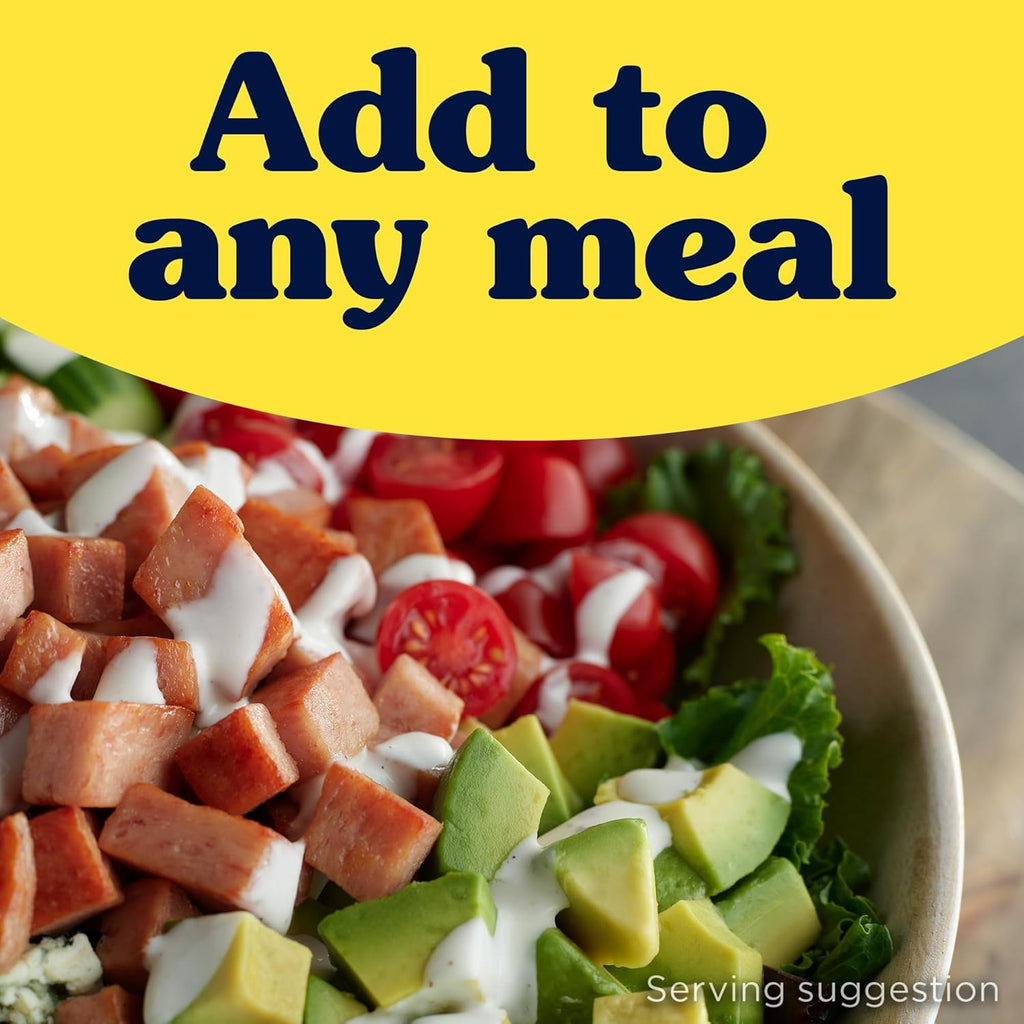 SPAM Classic Single, 9 Grams of Protein Per Serving, 2.5 oz Single Pouches, (12 Pack)