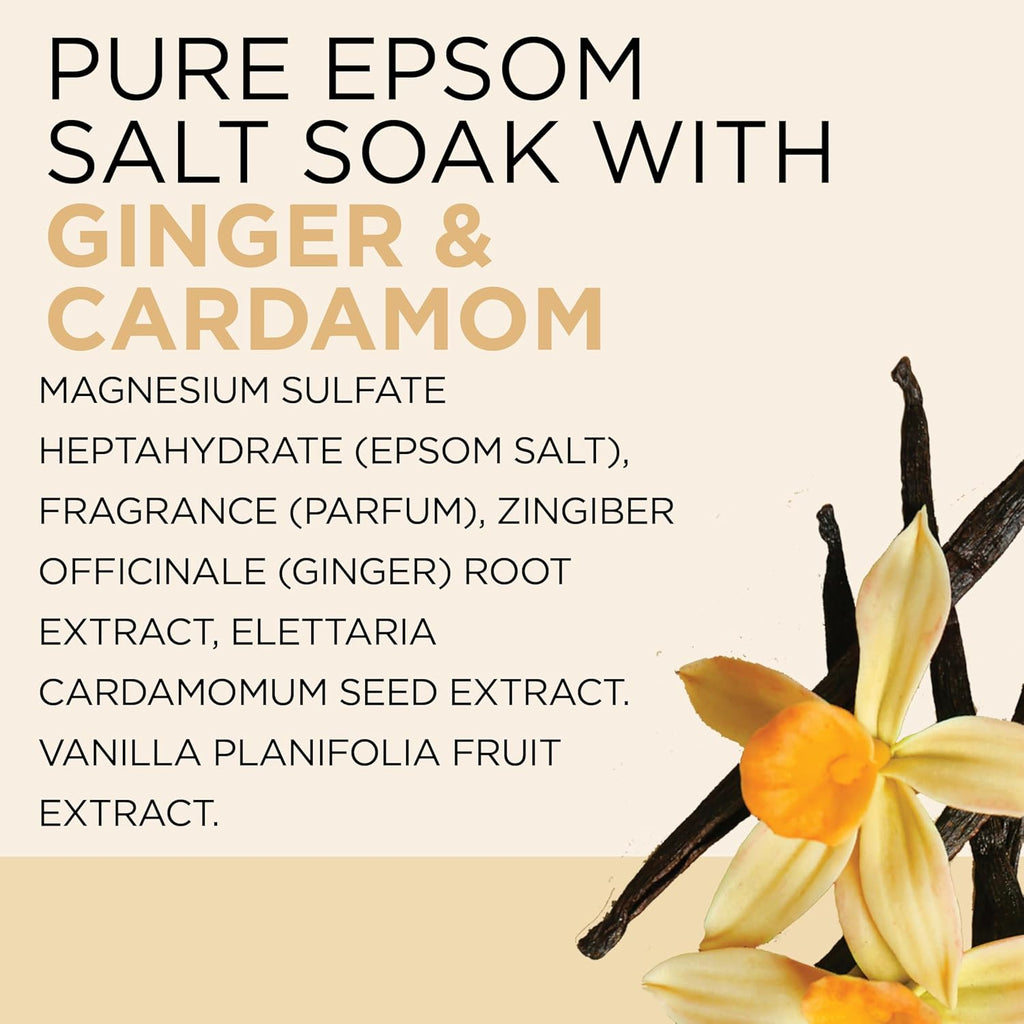 Dr Teal's Epsom Salt Magnesium Soak, Limited Edition Cozy Vanilla Season, 3lbs