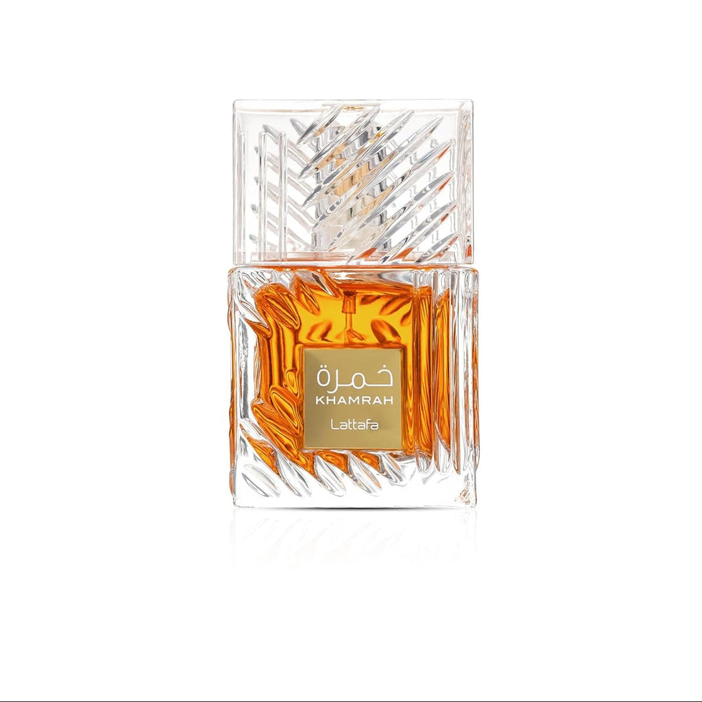 Lattafa Khamrah - Vanilla, Warm Spicy, Amber, Cinnamon - Eau de Parfum Long-Lasting Fragrance for Unisex, 3.40 Ounce / 100 ml