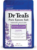 Dr Teal's Epsom Salt Soaking Solution, Soothe & Sleep, Lavender, 3lbs