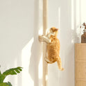 FUKUMARU Cat Wall Scratcher, 60" Tall Wall Mounted Kitten Scratching Post, Sturdy Sisal Climbing Tree for Indoor Large Cats